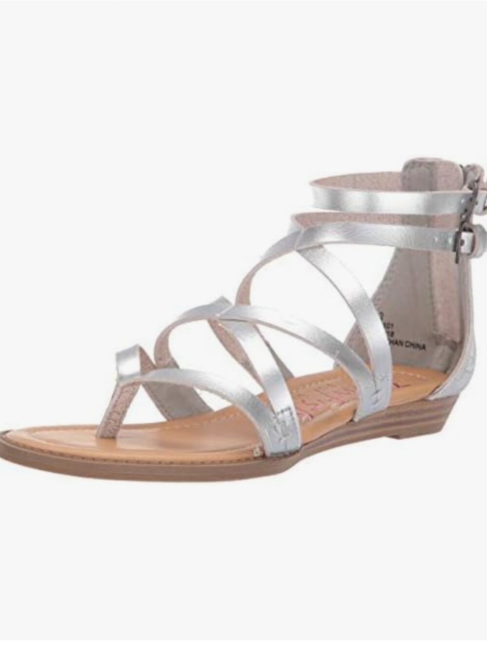 Blowfish Bungalow Silver Sandals Size 3.5
